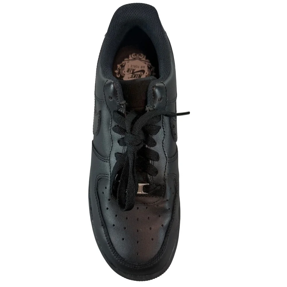 Nike Air Force 1‎ Low Triple Black Leather Sneakers Women's 7.5 AF1
